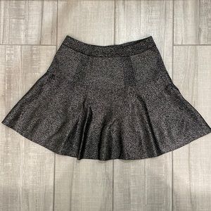 Black glitter skirt